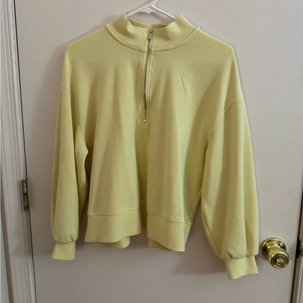 Yellow Half-Zip Women's Sweater